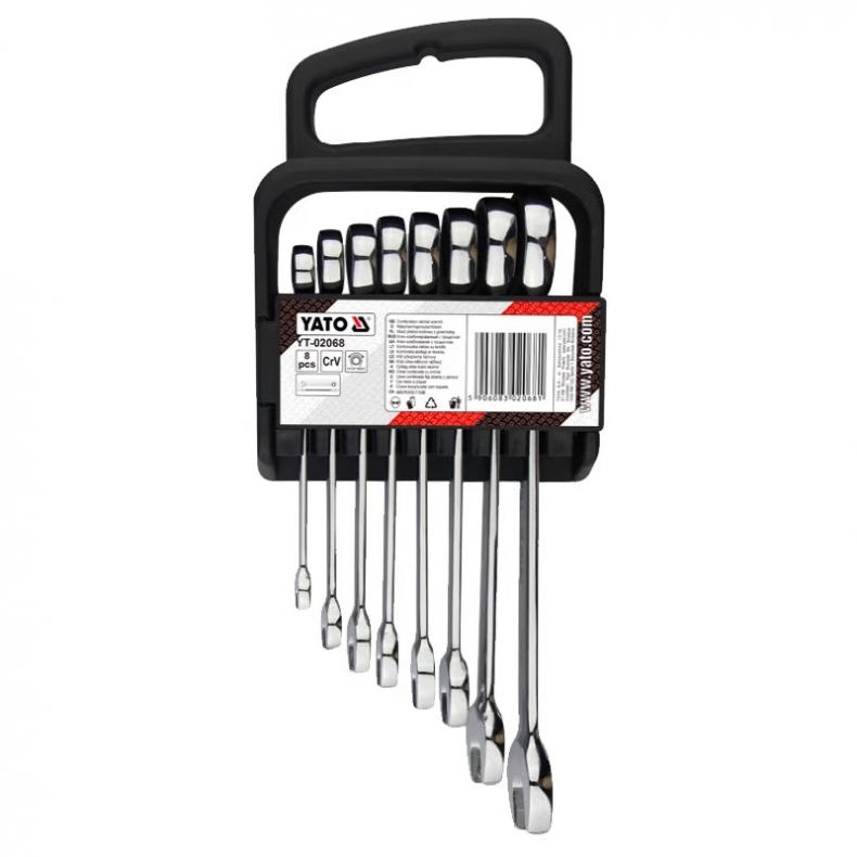 易尔拓（YATO） YT-02068 棘轮两用扳手组套 8件套 （单位：套）  