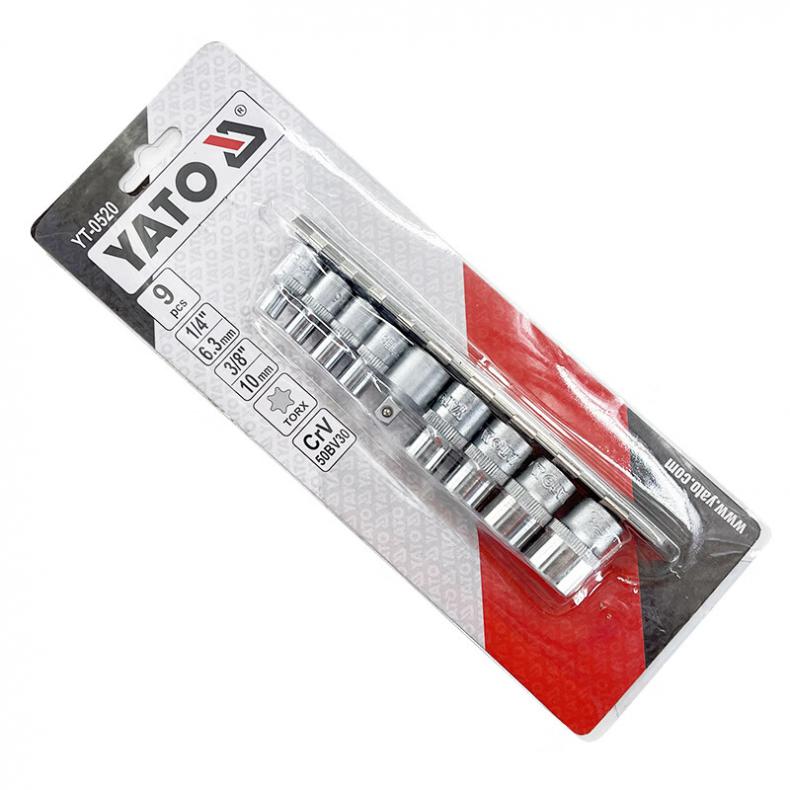 易尔拓（YATO） YT-0520 1/4英寸&3/8英寸星型套筒组套 9件套 （单位：套）  