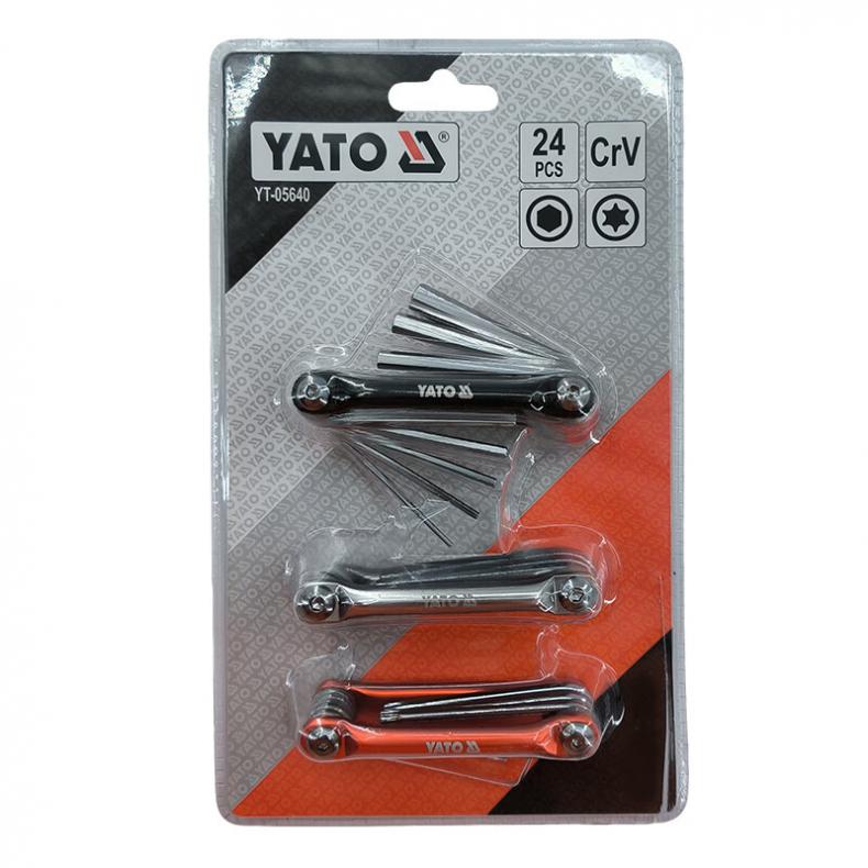 易尔拓（YATO） YT-05640 六角扳手组套 24件套 （单位：套）  