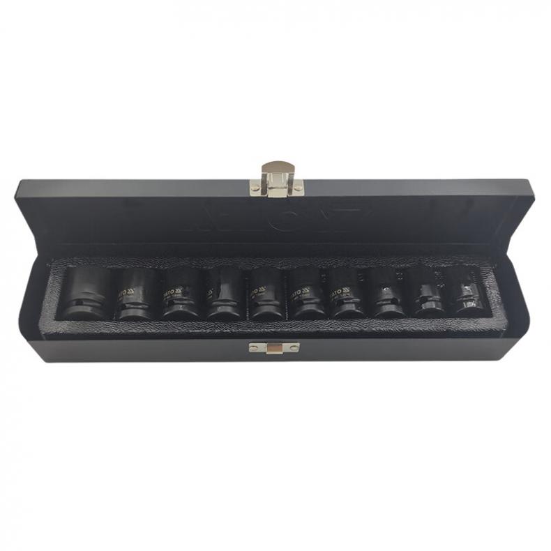 易尔拓（YATO） YT-1025 1/2英寸六角风动套筒组套 10件套 （单位：套）  