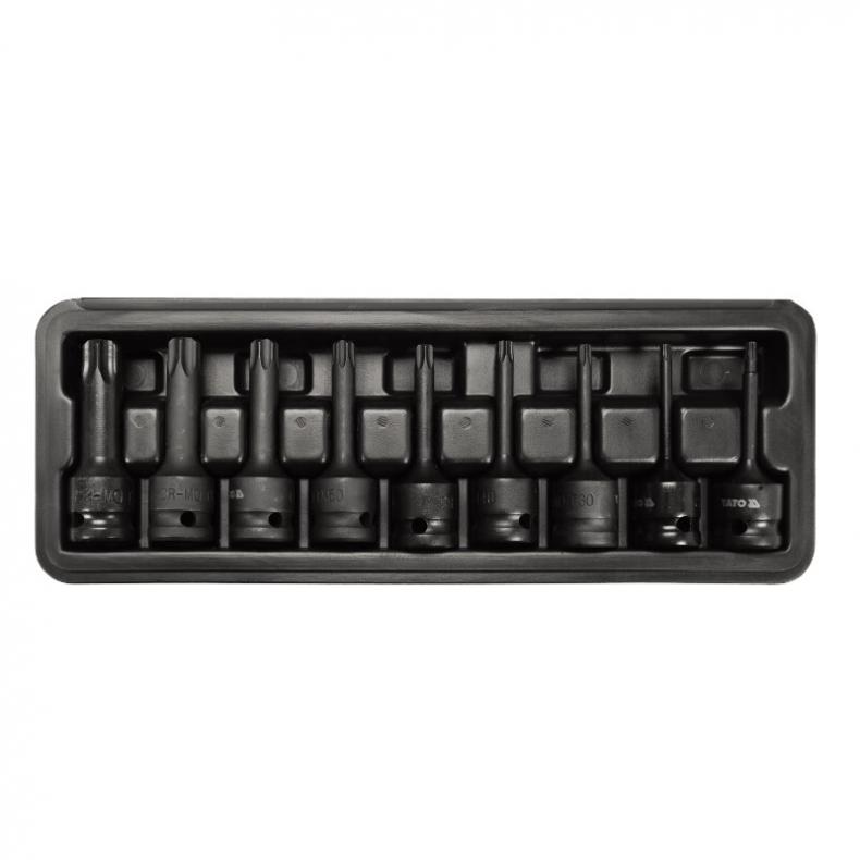 易尔拓（YATO） YT-10654 1/2英寸风动星型套筒批头组套 9件套 （单位：套）  