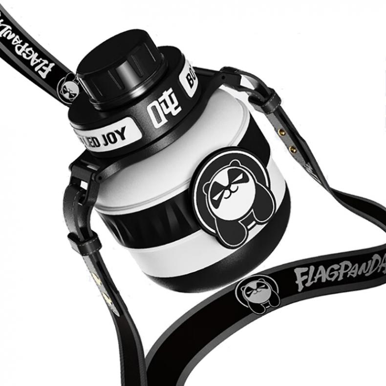 吨吨（BOTTLED JOY） D15 福来熊猫吨吨保温杯 旋钮盖直饮口 0.5L （单位：个）  