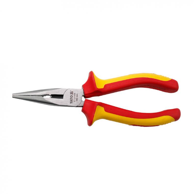 易尔拓（YATO） YT-21154 绝缘尖嘴钳 6英寸 160mm （单位：把）  