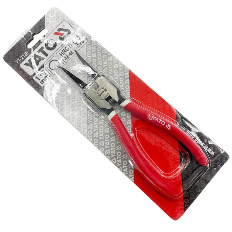 易尔拓（YATO） YT-2136 日式直嘴轴用挡圈钳 7英寸 180mm （单位：把）  