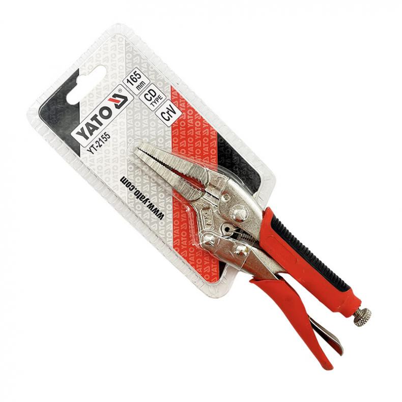 易尔拓（YATO） YT-2155 塑柄尖嘴大力钳 165mm （单位：把）  