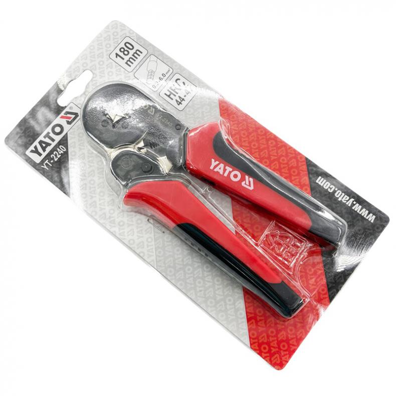 易尔拓（YATO） YT-2240 棘轮压线钳 0.2-6.0mm&sup2; L180mm （单位：把）  