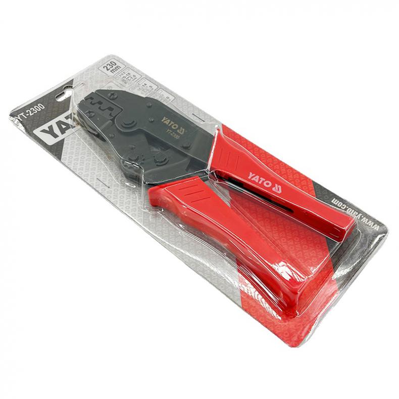 易尔拓（YATO） YT-2300 棘轮压线钳 0.5-6.0mm&sup2; 220mm （单位：把）  