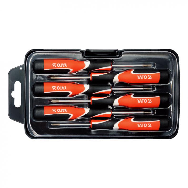 易尔拓（YATO） YT-25861 三色柄钟表螺丝批组套 6件套 （单位：套）  