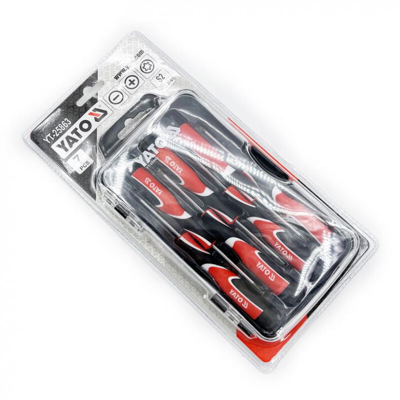 易尔拓（YATO） YT-25863 三色柄钟表螺丝批组套 7件套 （单位：套）  