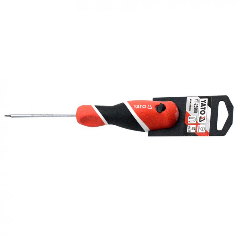 易尔拓（YATO） YT-25900 一字三色柄螺丝批 2*75mm （单位：把）  