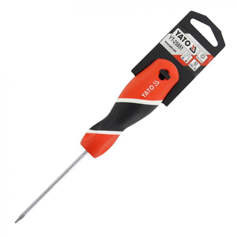 易尔拓（YATO） YT-25951 三色柄星型螺丝批 T6*75mm （单位：把）  