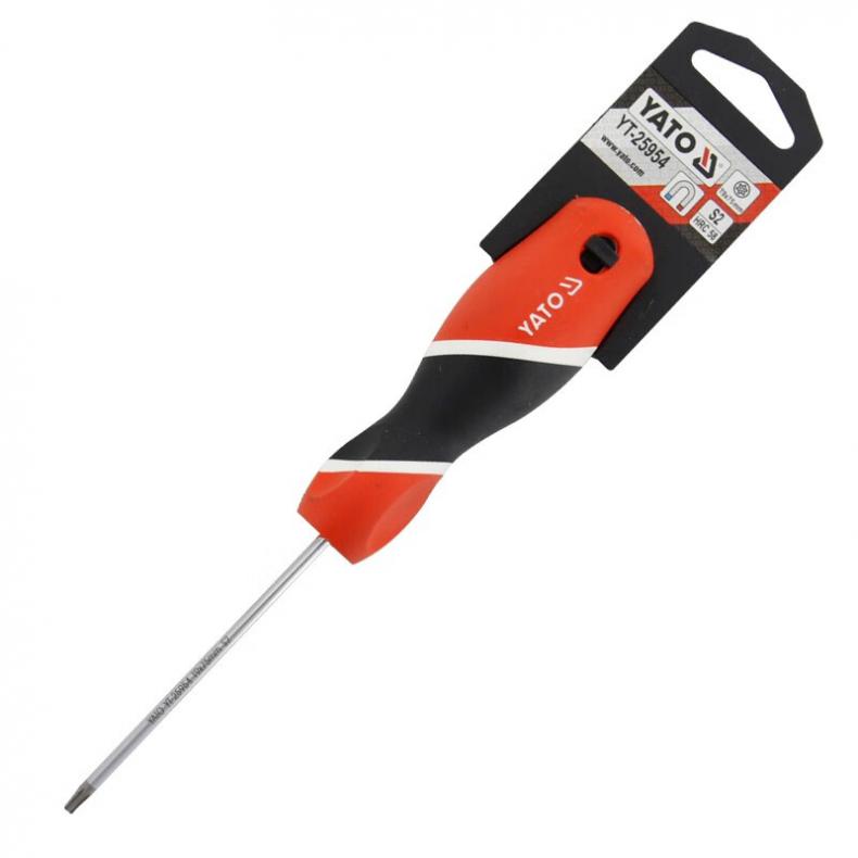 易尔拓（YATO） YT-25954 三色柄中孔星型螺丝批 T9*75mm （单位：把）  