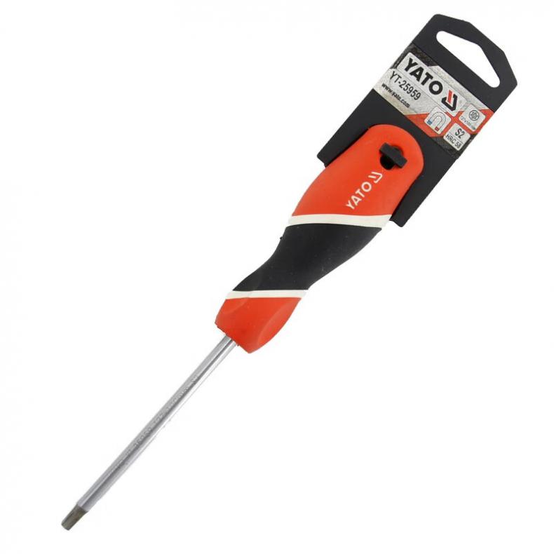 易尔拓（YATO） YT-25959 三色柄中孔星型螺丝批 T27*100mm （单位：把）  