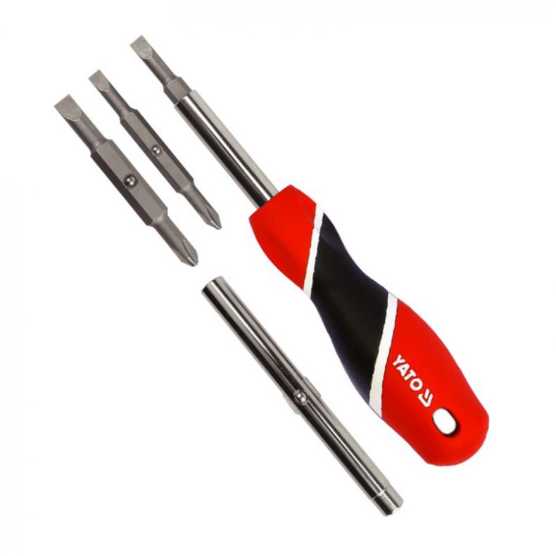 易尔拓（YATO） YT-25971 6合1三色柄螺丝批 5*PH1 6*PH2 H6*H8 （单位：套）  