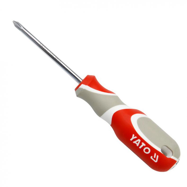 易尔拓（YATO） YT-2642 十字航空级三色柄螺丝批 PH1*75mm （单位：把）  