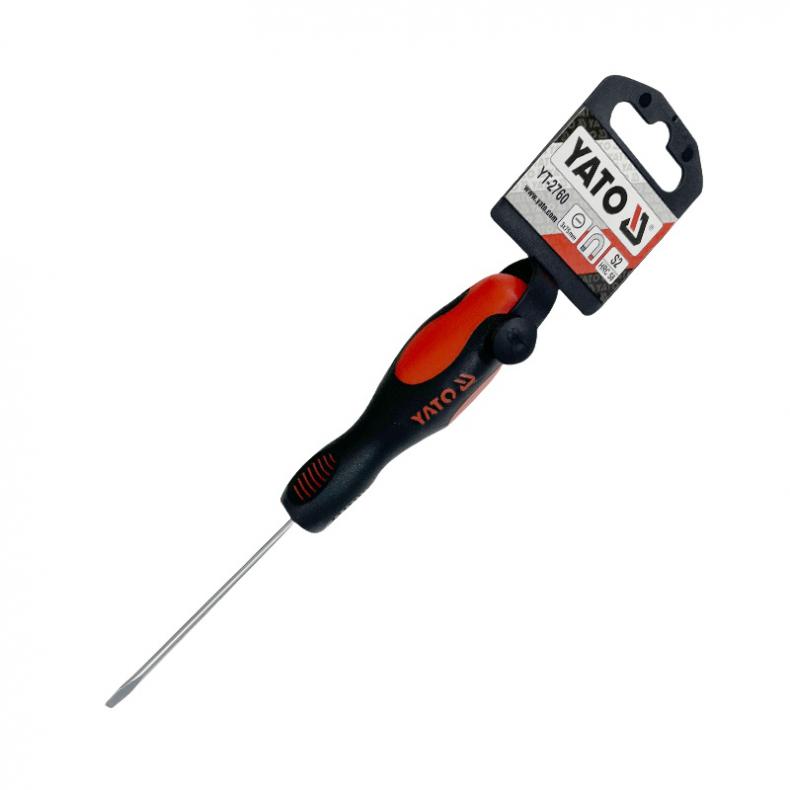 易尔拓（YATO） YT-2760 一字双色柄螺丝批 3*75mm （单位：把）  