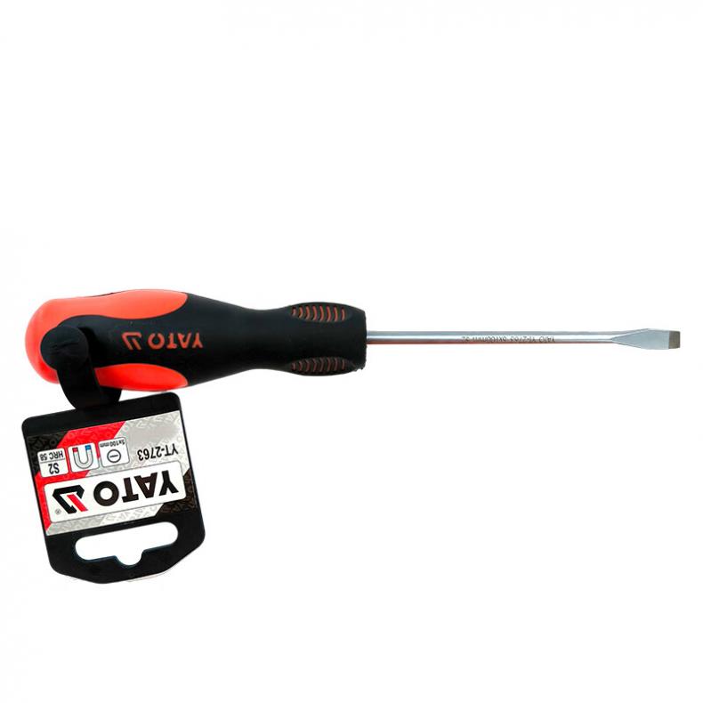 易尔拓（YATO） YT-2763 一字双色柄螺丝批 5*100mm （单位：把）  