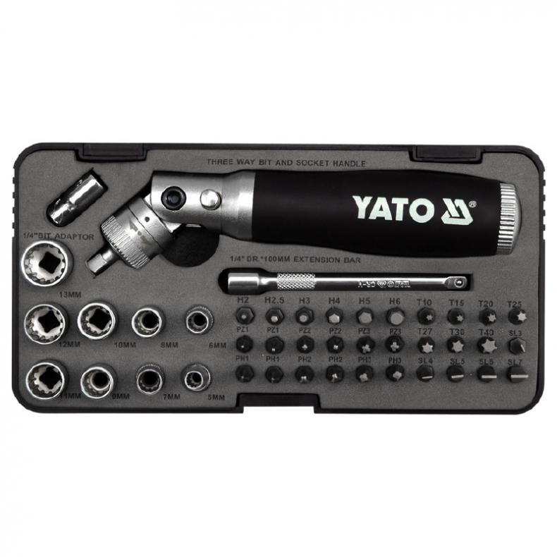 易尔拓（YATO） YT-2806 棘轮螺丝批组套 42件套 （单位：套）  