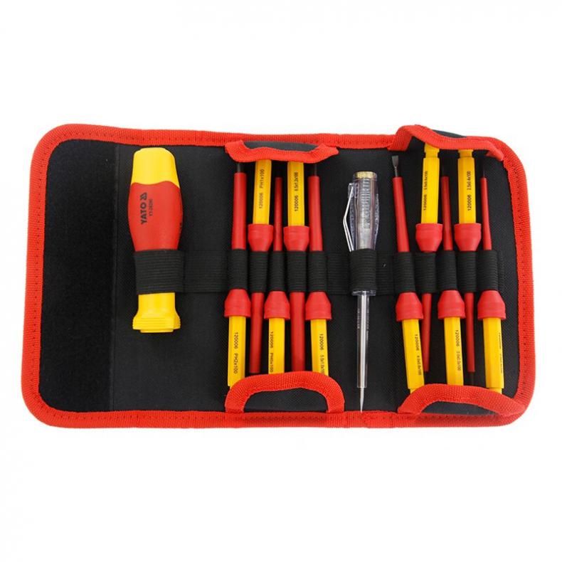 易尔拓（YATO） YT-28290 绝缘可换头螺丝批组套 12件套 （单位：套）  