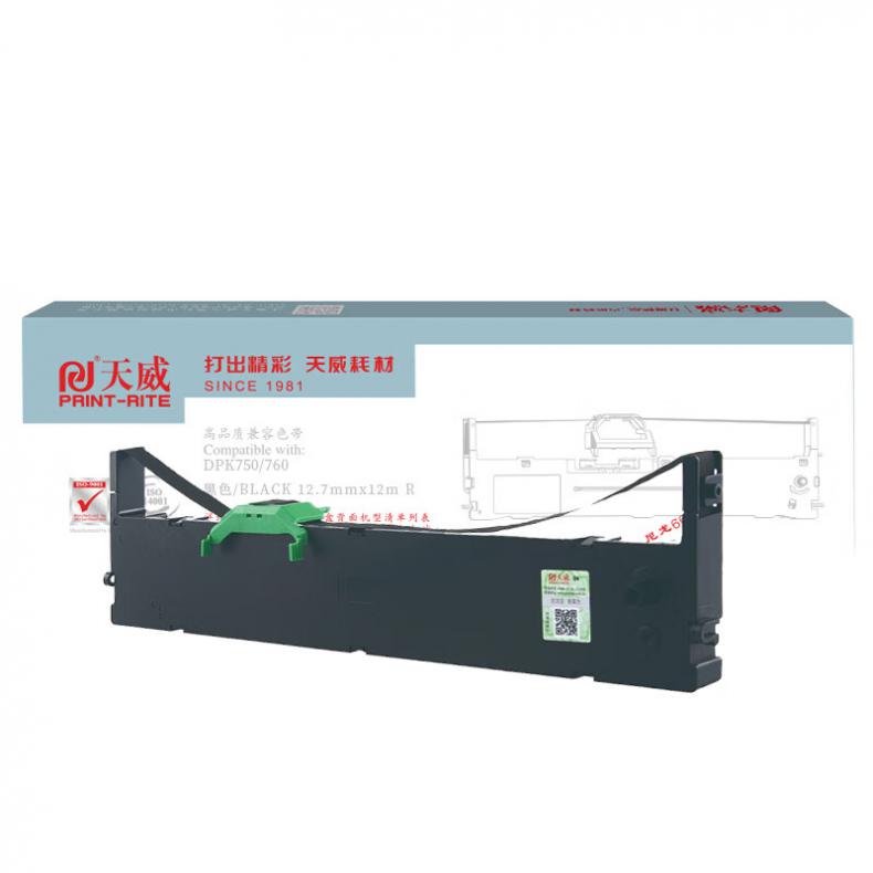 天威（PrintRite） DPK750/760 色带架 12m*12.7mm右扭 （单位：支） 适用FUJITSU DPK750/760 黑色