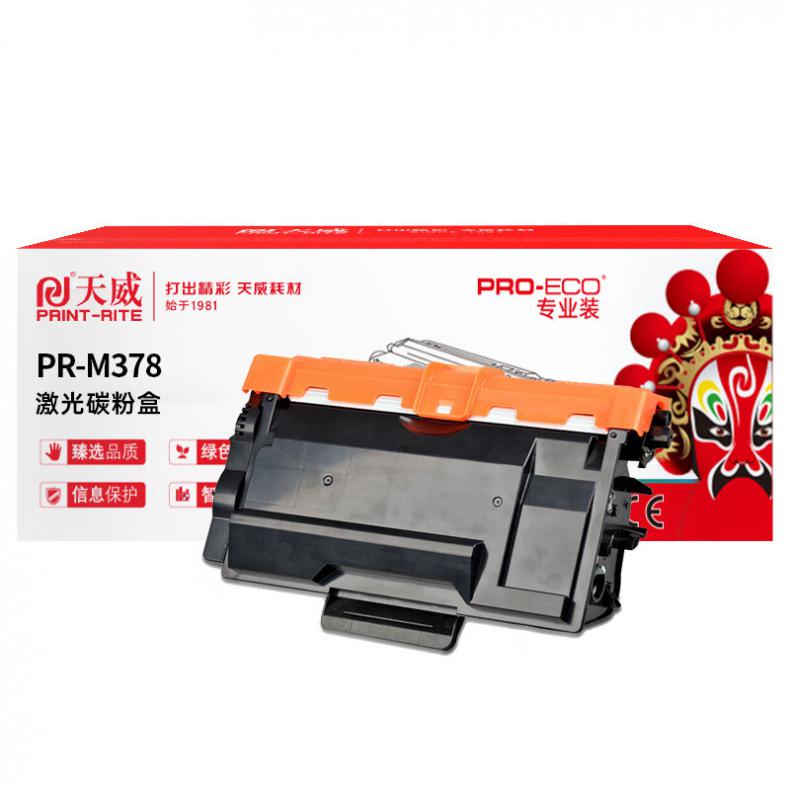 天威（PrintRite） PR-M378 墨粉盒 不带芯片 12000页 （单位：支） 适用于施乐Fuji Xerox DocuPrint P378db/P378dw/P388dw 黑色