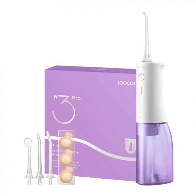 素士（SOOCAS） W3pro 冲牙器 3种模式 （单位：套）  紫色