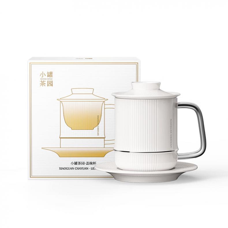 小罐茶 白瓷 盖碗杯 350ml （单位：套）  铂金白