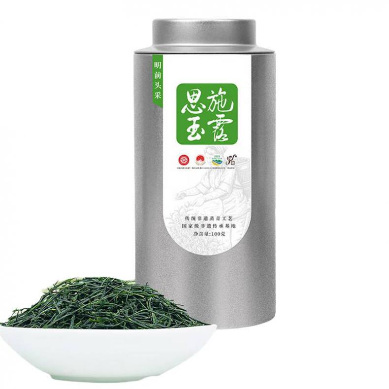 恩施玉露（ENSHIYULU） 明前头采 特级初春龙井 75g （单位：罐） 2024年 