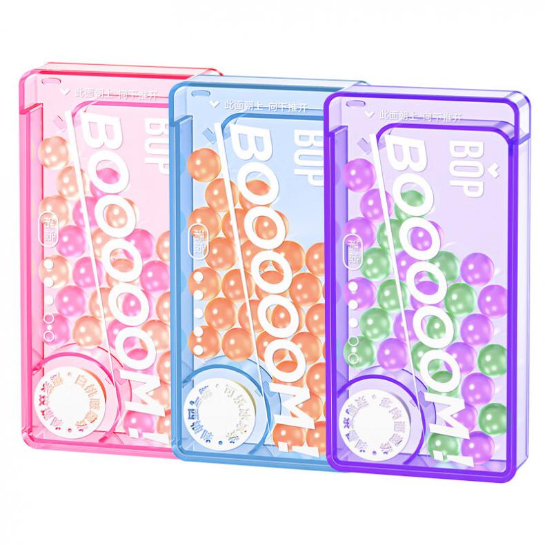 波普专研（bop） 双拼口味 口香爆珠 30颗/盒 3盒/组 （单位：组） 元气白桃/爆浆玫瑰+多肉葡萄/茉莉茶香+可乐冰冰/霸气西柚 