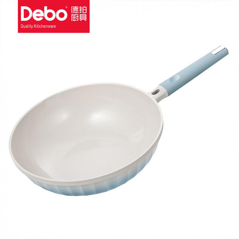 德铂（Debo） DEP-DS417 埃菲尔钛合金炒锅 32cm （单位：个）  