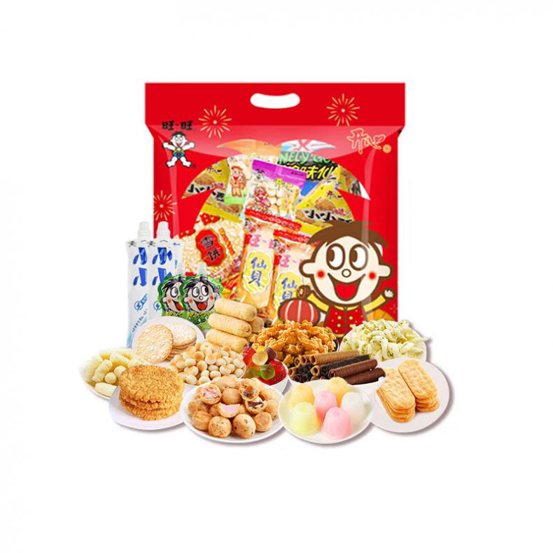 旺旺 旺旺开心常态 休闲零食大礼包 1018g （单位：袋）  
