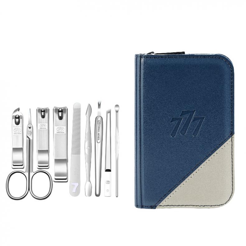 777 GNT-W011 指甲刀套装 9件套 （单位：套）  蓝、棕混发