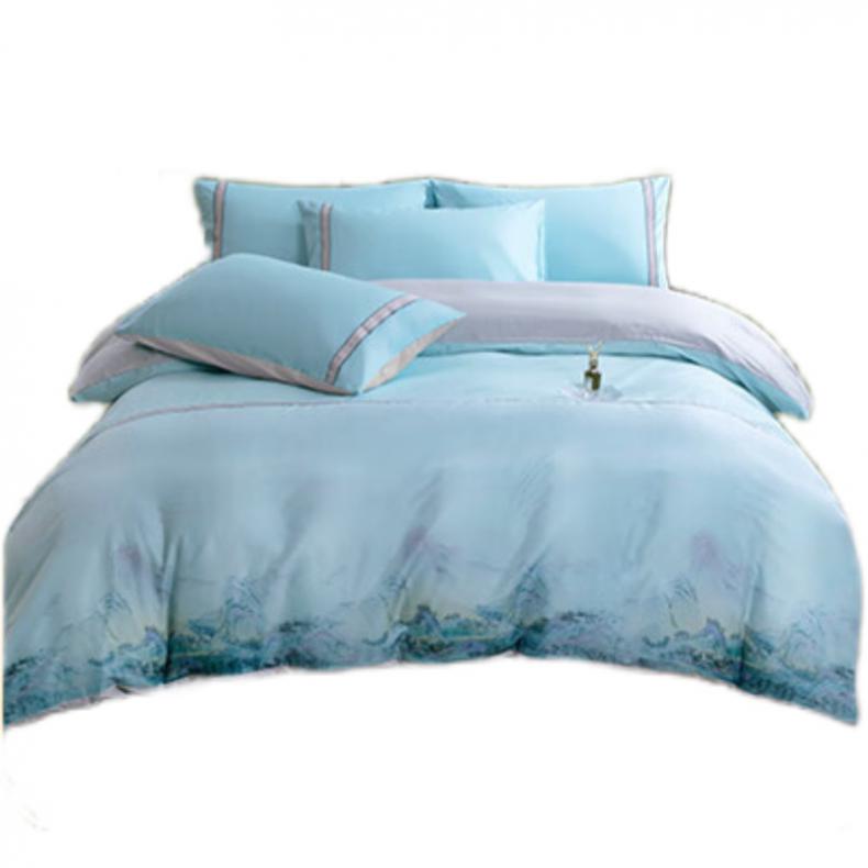 金丝莉（KINTHERI） 钟灵毓秀-兰 汉唐风韵全棉四件套 被套200*230cm （单位：套）  