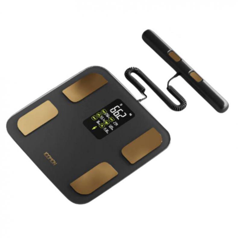 沃莱 FG2001ULB 八电极智能体脂秤 300*300*25mm （单位：台）  黑色