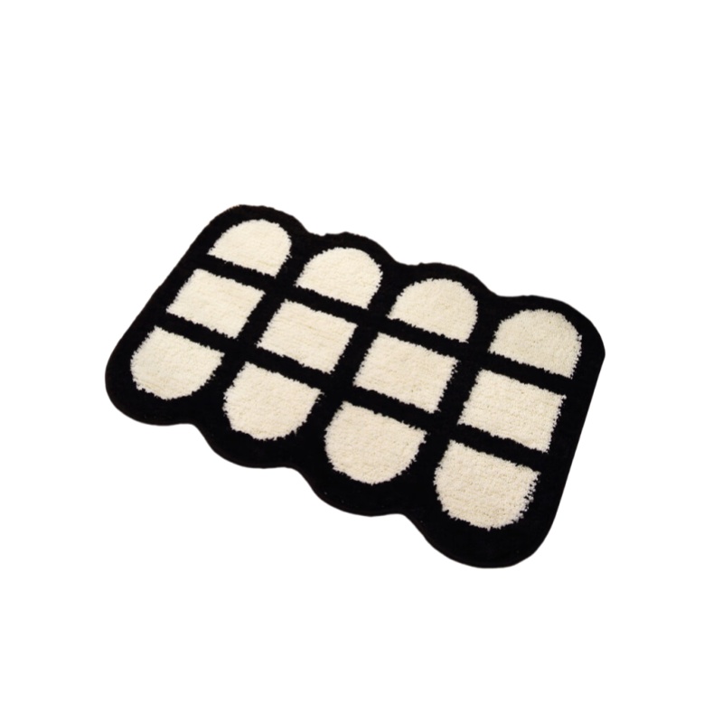 墨斗鱼 1334 棉质地垫 奶酪格子 40*60cm （单位：块）  