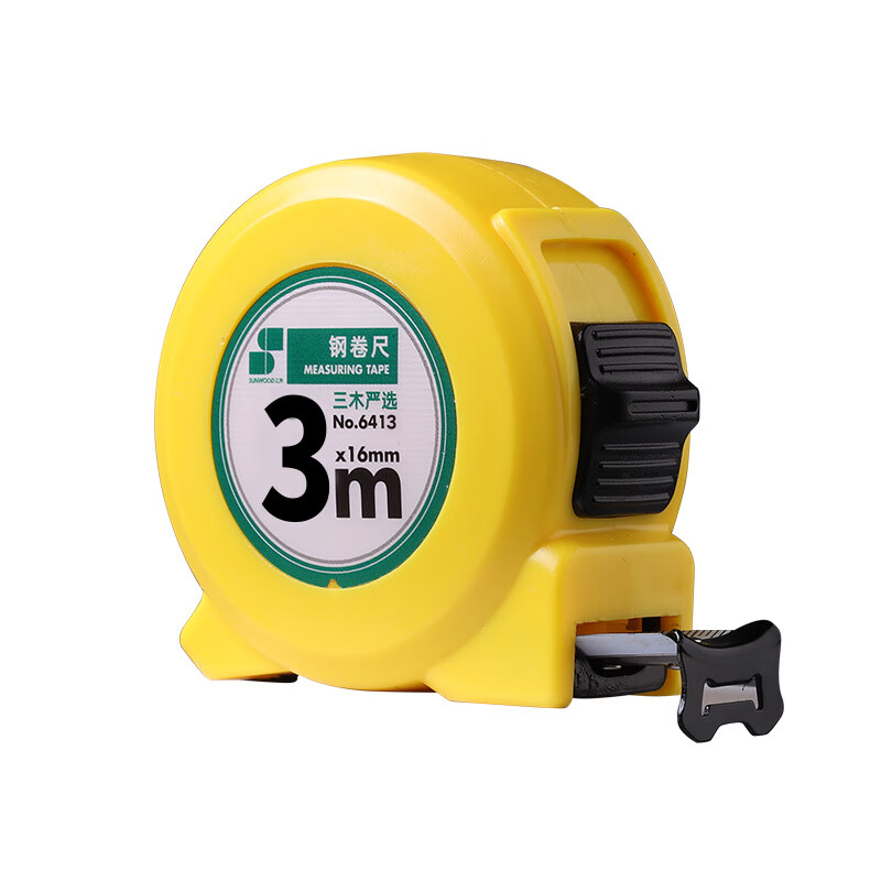 三木（SUNWOOD） 6413 钢卷尺 3m*16mm （单位：把）  