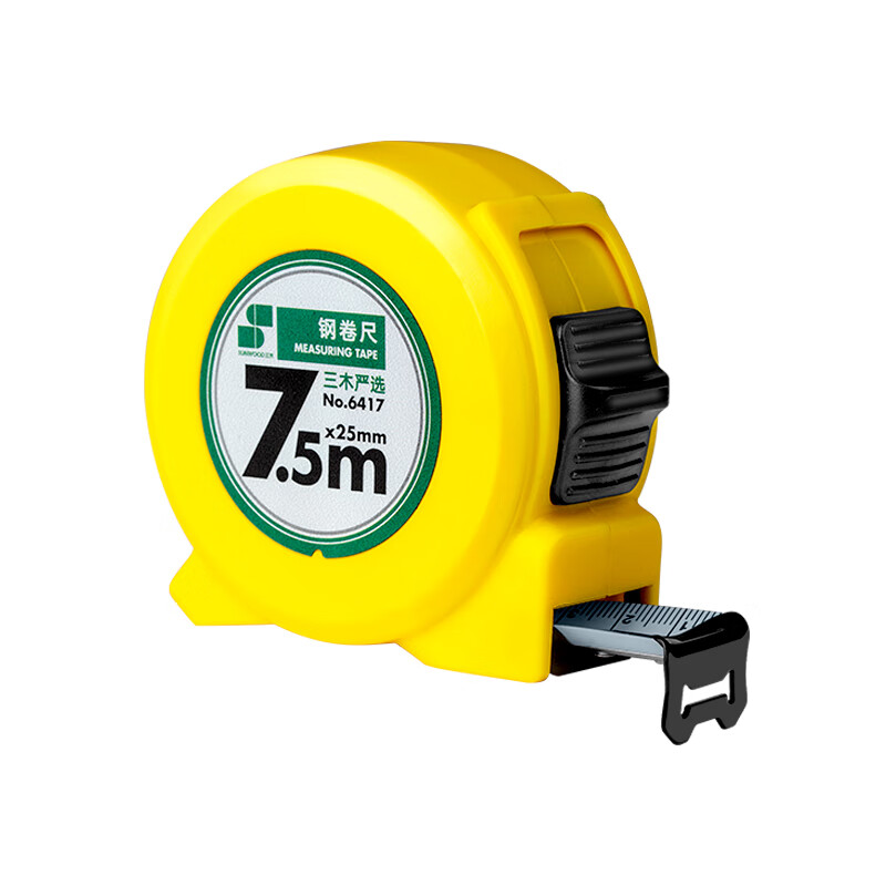 三木（SUNWOOD） 6417 钢卷尺 7.5m*25mm （单位：把）  
