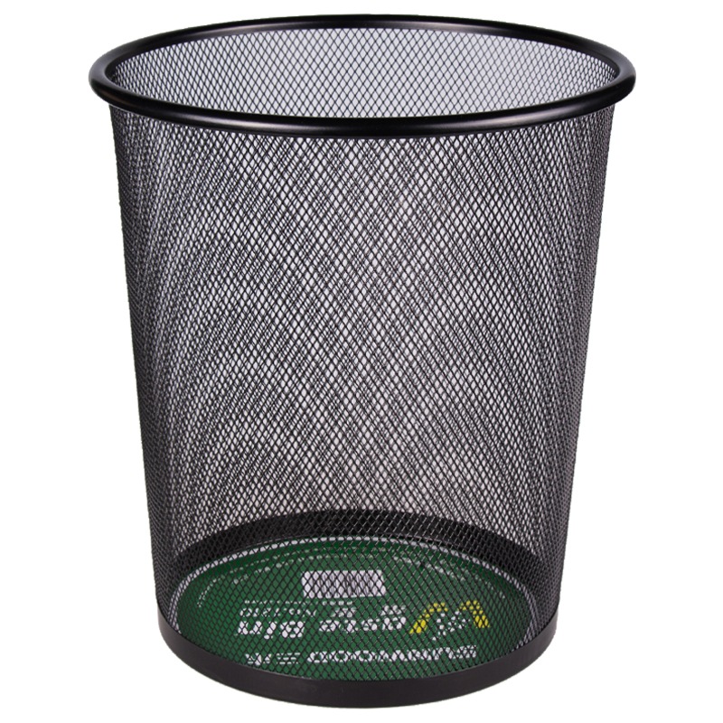 三木（SUNWOOD） 1210 金属丝网垃圾桶 9L （单位：个）  黑色