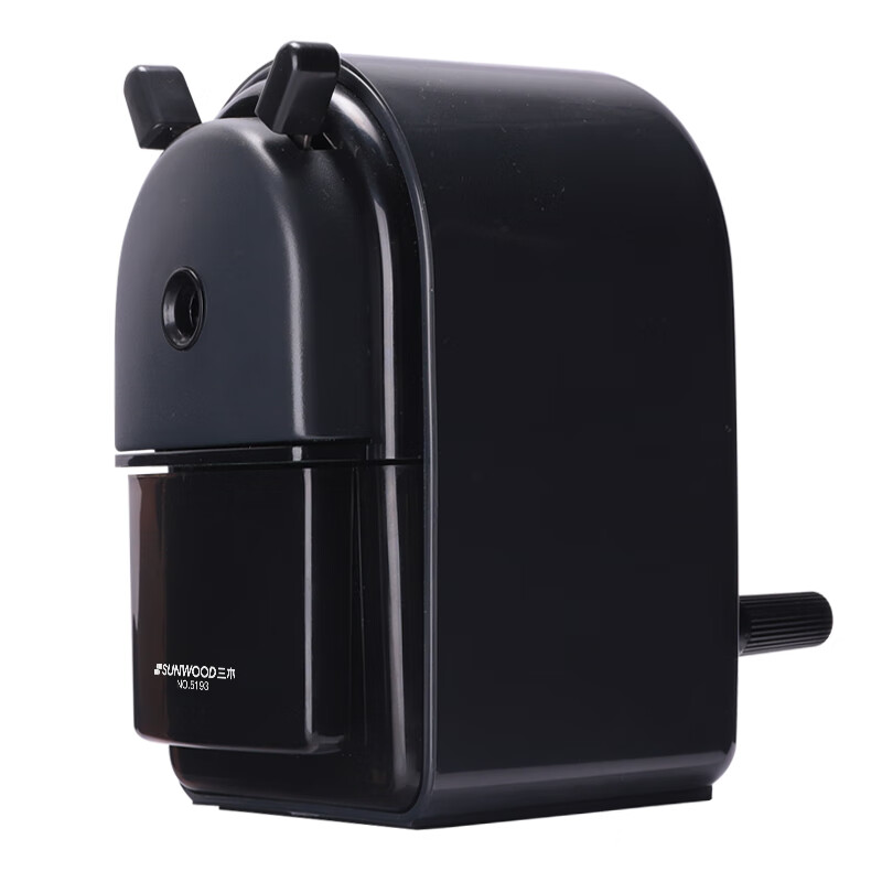 三木（SUNWOOD） 5193 大容量手摇削铅笔机 84*85*125mm （单位：个）  黑色