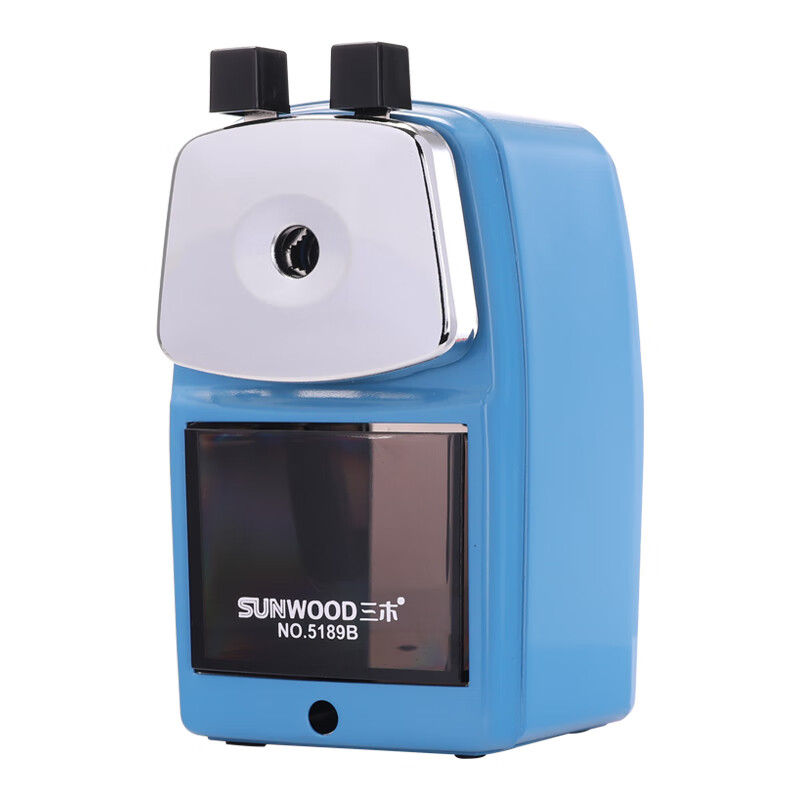 三木（SUNWOOD） 5189B 简约金属型削铅笔机 125*70*130mm （单位：个）  蓝色