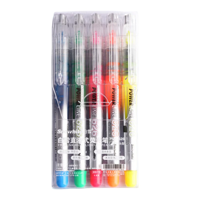 白雪（SnowhiTe） PVP626 荧光笔 5支/盒 （单位：盒）  混色