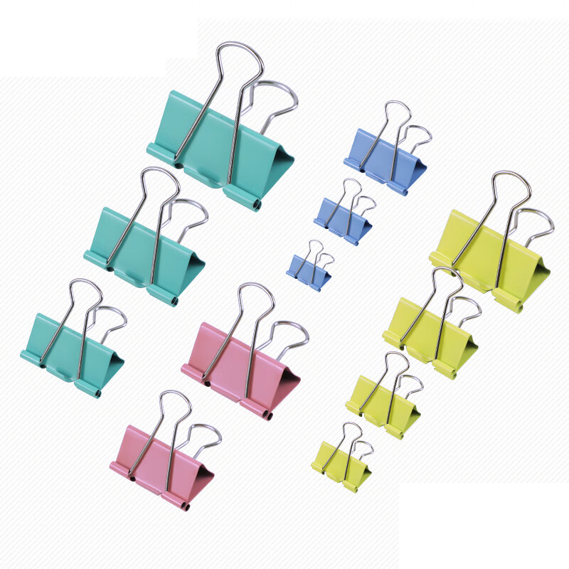 得印（befon） 4280 中号彩色燕尾夹 32mm 24只/筒 （单位：筒）  