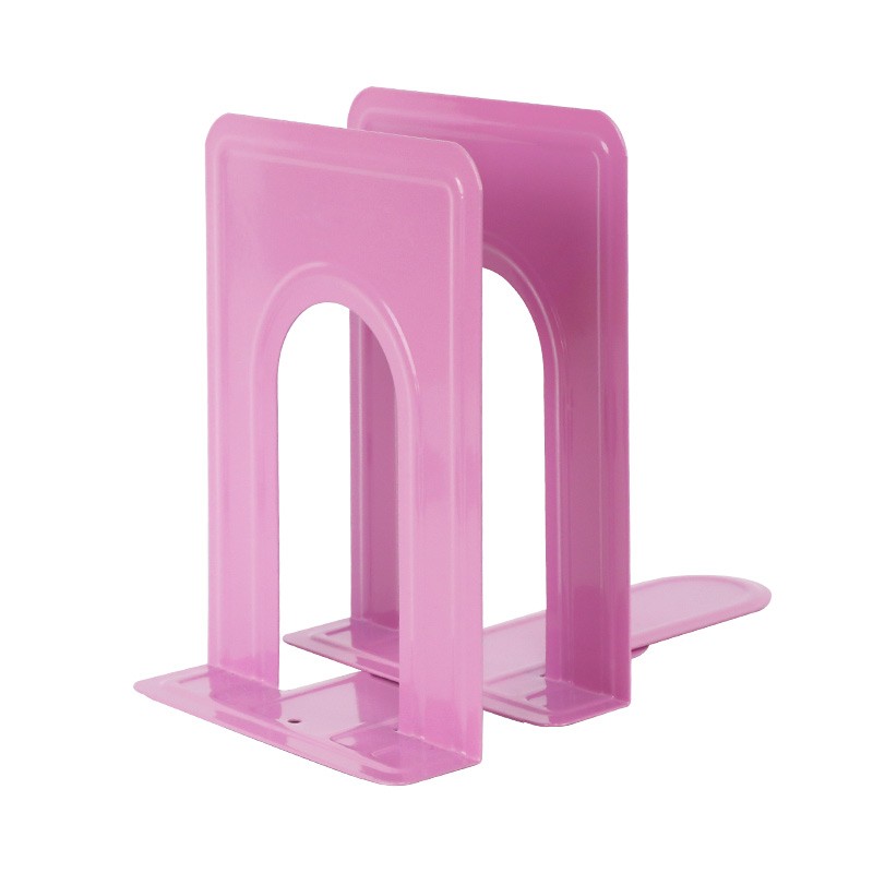 得印（befon） 3951 金属铁书立架 16.8cm 2片/付 （单位：付）  粉色