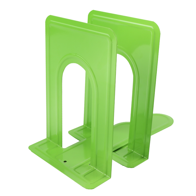 得印（befon） 8055 金属铁书立架 16.8cm 2片/付 （单位：付）  绿色