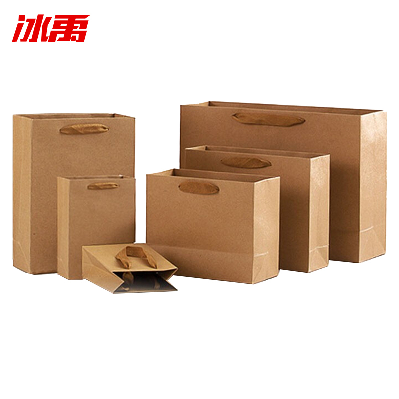 冰禹 BYlj-205 手提牛皮纸袋竖款 20*10*28cm （单位：个）  