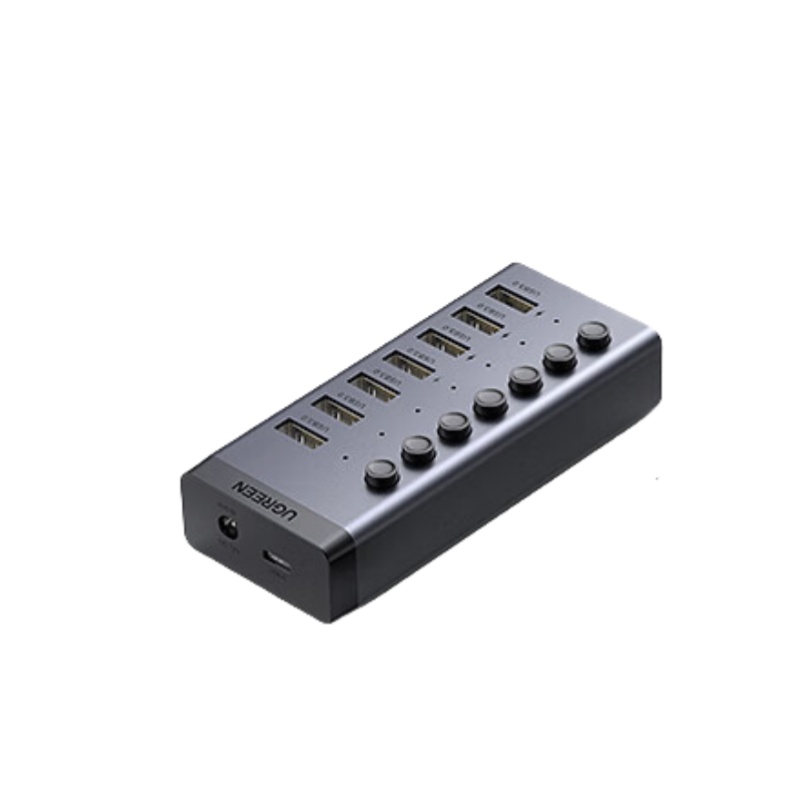 绿联（UGREEN） 30778 七口USB3.0分线器 1m （单位：个）  