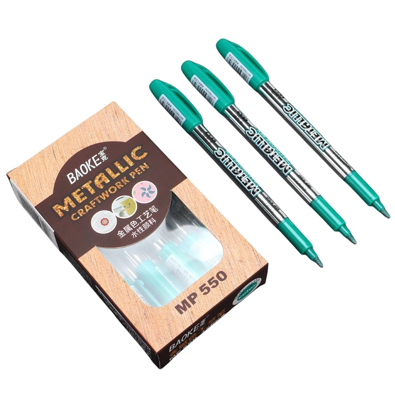 宝克（BAOKE） MP550 金属工艺笔 12支/盒 （单位：盒）  绿色