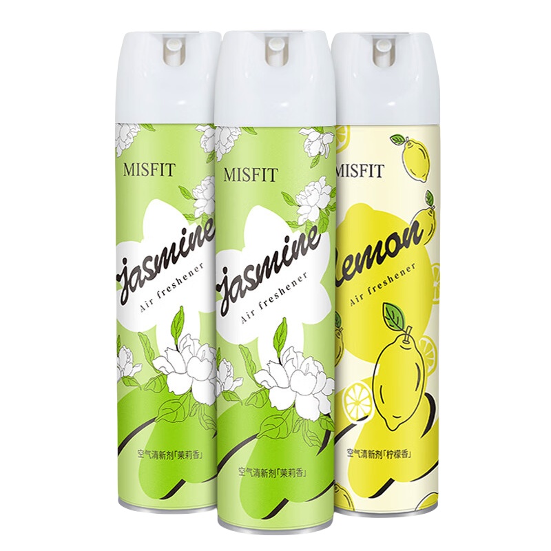 MISFIT M8252 茉莉柠檬空气清新剂组合 370ml/瓶 3瓶/组 （单位：组）  