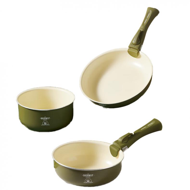康佳（KONKA） KBZG-0305T-QQ QQ family联名款锅具三件套 18cm/20cm/24cm （单位：套）  