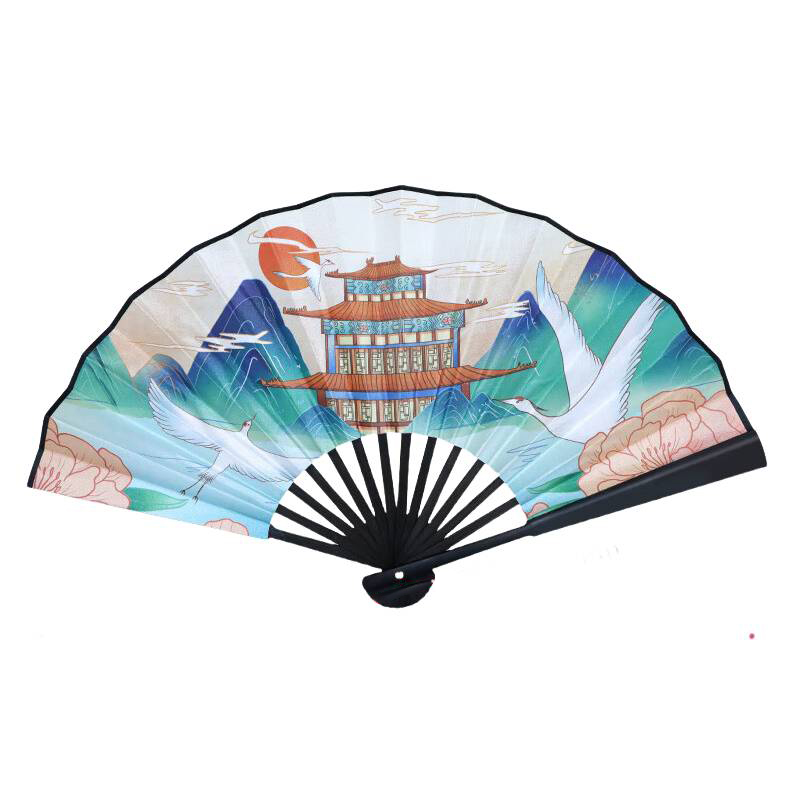 得印（befon） 2867 仙山灵鹤折扇 47cm （单位：把）  